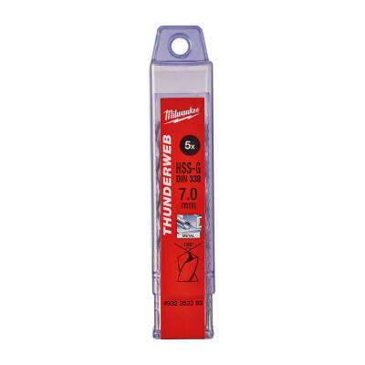 Milwaukee THUNDERWEB HSS-G Metal Matkap Ucu 7 x 109 mm 5'li 4932352393 - 1