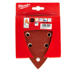 Milwaukee Titreşimli Zımpara Kağıdı 100 x 147 mm 80 Kum 10'lu 4932355141 - 2