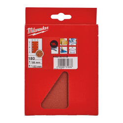 Milwaukee Titreşimli Zımpara Kağıdı 80 x 133 mm 180 Kum 10'lu 4932351669 - 2