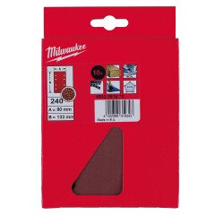 Milwaukee Titreşimli Zımpara Kağıdı 80 x 133 mm 240 Kum 10'lu 4932351670 - 2