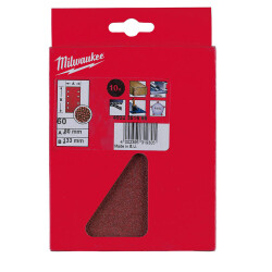Milwaukee Titreşimli Zımpara Kağıdı 80 x 133 mm 60 Kum 10'lu 4932351666 - 2