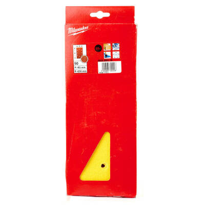 Milwaukee Titreşimli Zımpara Kağıdı 93 x 230 mm 50 Kum 10'lu 4932305176 - 2