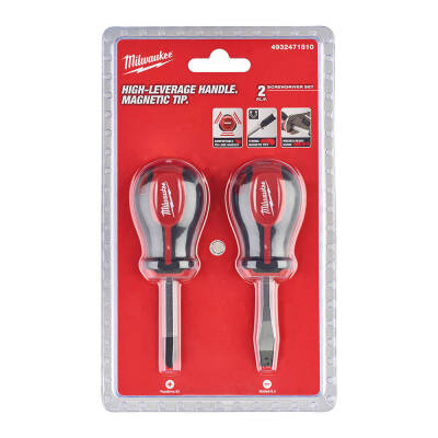 Milwaukee Tri-Lobe Kısa (Stubby) Tornavida Seti 2 Parça 4932471810 - 1