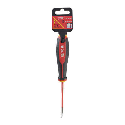 Milwaukee Tri-Lobe VDE 1000 V Düz Tornavida SL 0,4 x 2,5 mm x 75 mm 4932478712 - 1