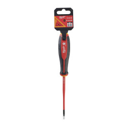 Milwaukee Tri-Lobe VDE 1000 V Düz Tornavida SL 0,5 x 3 mm x 100 mm 4932478713 - Milwaukee