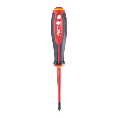 Milwaukee Tri-Lobe VDE 1000 V Pozidriv-Düz Klemens Tornavida PZ/SL1 x 80 mm 4932478735 - 1