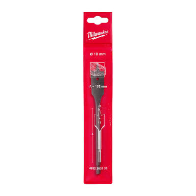 Milwaukee Yaprak (Lama) Ahşap Matkap Ucu 18 x 152 mm 4932363136 - 1