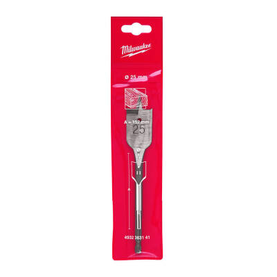 Milwaukee Yaprak (Lama) Ahşap Matkap Ucu 25 x 152 mm 4932363141 - 1