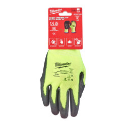 Milwaukee Yüksek Görünürlüklü Kesilmeye Dayanıklı Eldiven Seviye B 10/XL Beden 4932479924 - Milwaukee
