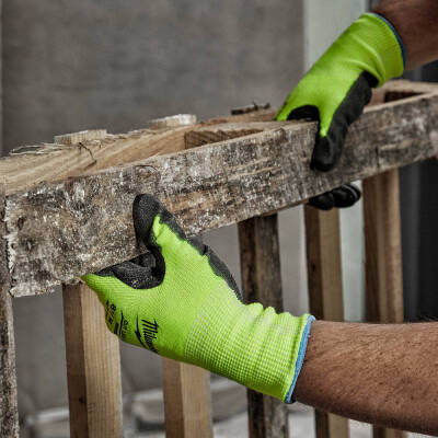 Milwaukee Yüksek Görünürlüklü Kesilmeye Dayanıklı Eldiven Seviye B 7/S Beden 4932479921 - 2