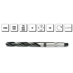 MTE HSS Mors Konik Saplı Matkap Ucu DIN 345 21-32 mm - MTE