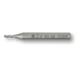 MTE HSSE Parmak Freze Kısa DIN 844 Silindirik Saplı 2-28 mm - MTE