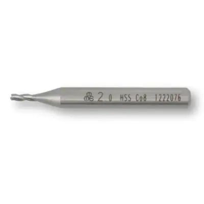 MTE HSSE Parmak Freze Kısa DIN 844 Silindirik Saplı 2-28 mm - 1