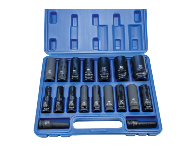 NT Tools 1/2 inç Altı Köşe CrMo Uzun Lokma Seti 18 Parça 8-32 mm NDSET12U - 1