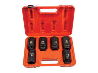 NT Tools 1/2 inç Altı Köşe CrMo Uzun Lokma Seti 6 Parça 27-36 mm NDSET12B - 1