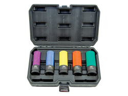 NT Tools 1/2 inç CrMo Renkli Uzun Lokma Seti 5 Parça 15-22 mm NDSET12C - NT Tools