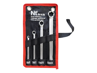 NT Tools E-Torx Çift Uçlu Anahtar Seti E6-E24 4 Parça NCTA4E0624 - 1
