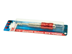 NT Tools Manyetik 1/4 inç Mafsallı Bits Hızlı Vidalama Adaptörü 90 mm NCBHMVA90 - NT Tools