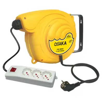 OSAKA Makaralı Uzatma Kablosu 12 MT OPT MK165 - 1