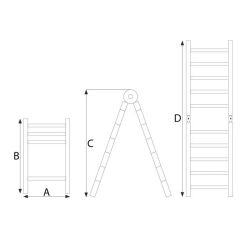 PACKTECH A Tipi Teleskopik Merdiven 440cm - 2
