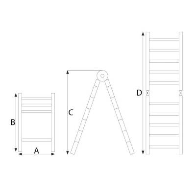 PACKTECH A Tipi Teleskopik Merdiven 440cm - 2