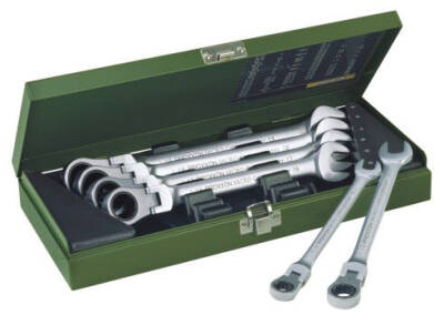 Proxxon 23068 Mafsallı Cırcırlı Kombine Anahtar Takımı 6 Parça 10-19 mm - 1
