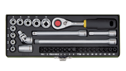 Proxxon 23078 1/4 inç Lokma ve Bits Takımı 32 Parça - PROXXON