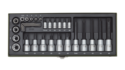 Proxxon 23103 Torx Lokma Takımı 29 Parça 1/4 ve 1/2 inç - 1