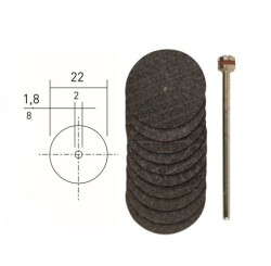 Proxxon Kesme Diskleri 22 Mm 10 Lu 28808 - 1