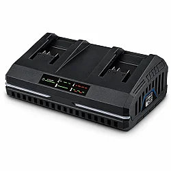 Scheppach SDBC 2.4A İkili Akü Şarj Cihazı 20 V 2x2,4 A - 1