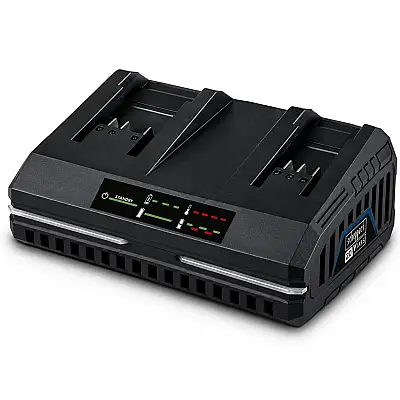 Scheppach SDBC 4.5A İkili Akü Şarj Cihazı 20 V 2x4,5 A - 1