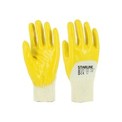 Starline E-203 Sarı Nitril Eldiven No:10 1 Koli 288 Adet - 1
