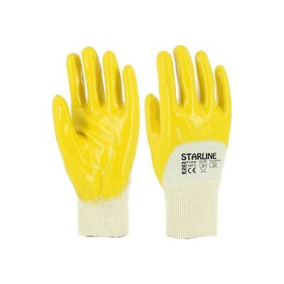 Starline E-203 Sarı Nitril Eldiven No:10 1 Koli 288 Adet - 1