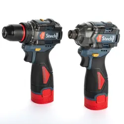 StechEnd Akülü 2 li Makine Seti 16V Darbesiz ve Darbeli - StechEnd