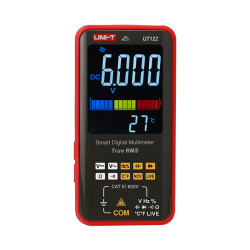UNI-T UT122 İnce True RMS Multimetre 600 V, 60 MΩ, Sıcaklık, Çift Ekran, CAT III - UNI-T