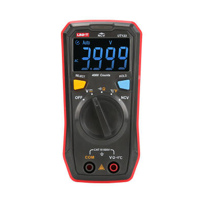 UNI-T UT123 Mini True RMS Multimetre 600 V, 20 MΩ, Sıcaklık, NCV, EBTN Ekran - 1