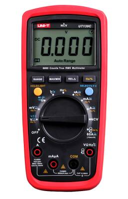 UNI-T UT139C True RMS Dijital Multimetre 600 V, 10 A, 60 MΩ, Sıcaklık, NCV - 1