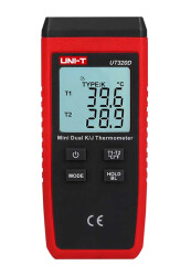 UNI-T UT320D Mini Temaslı Termometre 2 Kanal, K / J Tip, -50 ~ 1300 °C - UNI-T