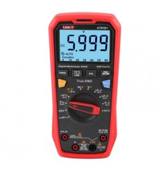 UNI-T UT61D+ True RMS Dijital Multimetre 1000 V, 20 A, Sıcaklık, USB, LoZ, Peak - UNI-T