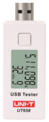 UNI-T UT658 USB Test Cihazı 3-9 V, 0-3 A, mAh Kapasite Sayacı - UNI-T