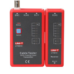 UNI-T UT681C Network Kablo Test Cihazı RJ45 / RJ11 / BNC, Açık-Kısa-Çapraz - UNI-T