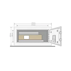 Yale YLFB/200/EB1 Parmak İzli Motorlu Kasa Laptop Tipi - 2