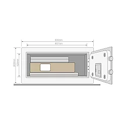 Yale YLFM/200/EG1 Sertifikalı Parmak İzli Kasa Laptop Tipi - 2