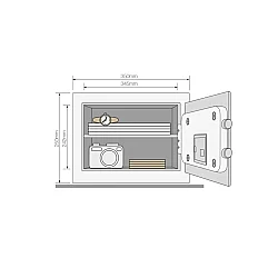 Yale YSFB/250/EB1 Parmak İzli Motorlu Kasa Ev Tipi - 2