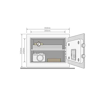 Yale YSFB/250/EB1 Parmak İzli Motorlu Kasa Ev Tipi - 2