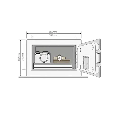 Yale YSFM/250/EG1 Sertifikalı Parmak İzli Kasa Ev Tipi - 2