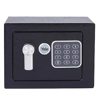 Yale YSV/170/DB2 Kollu Elektronik Kasa Mini Boy Siyah - 1
